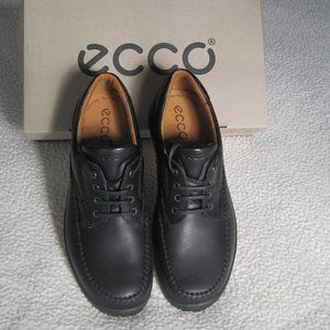 Ecco Seawalker NEW BLACK Leather Oxford Shoes Size EU 44(US 10-10.5)